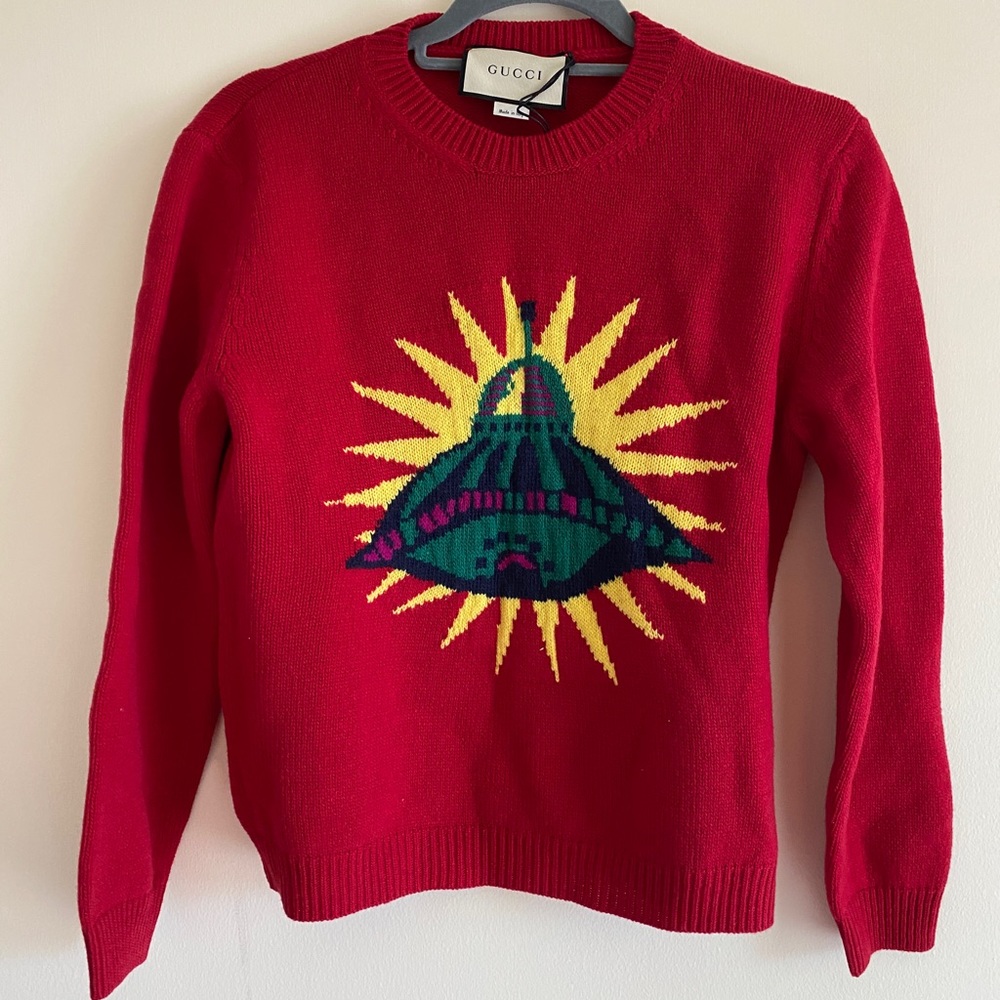 Gucci sweater NWT red and gorgeous!